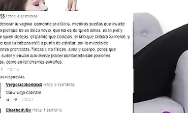 Su Slit Se Moja Al Leer Comentarios en una Barbería Pública