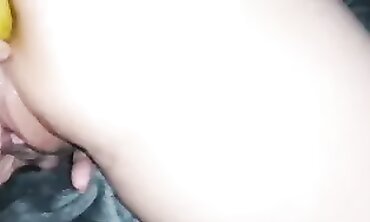 First-timer Wife entire Banana Rectal Injection.