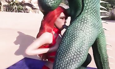 Crimson-Haired Maiden's Wild Encounter