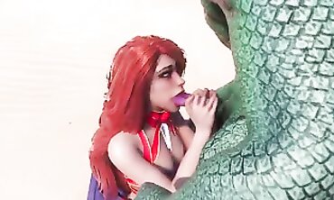 Crimson-Haired Maiden's Wild Encounter