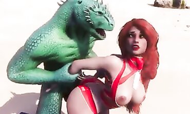 Crimson-Haired Maiden's Wild Encounter