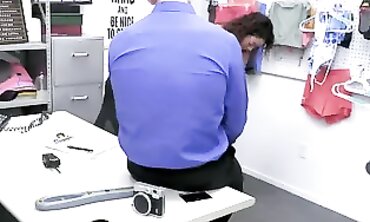 Slim African Teen Gets Her Ass Pulverized By Officer After Shoplifting