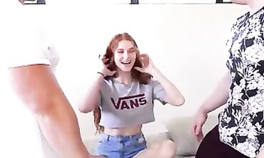 Collin and Jane Milk Brad in a Bisexual College Threesome