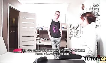 Professor's Daughter Gets A Lesson In Sex Ed - Tutor4k