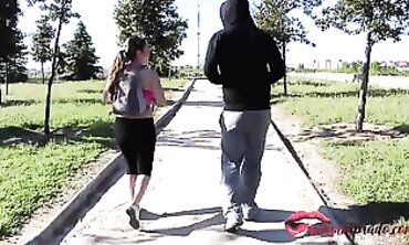 Miriam Prado Gives a Stranger a Deepthroat Blowjob