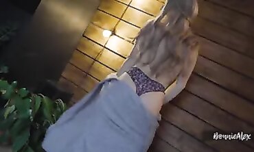 BonnieAlexRAW Gets Pounded Standing Missionary POV