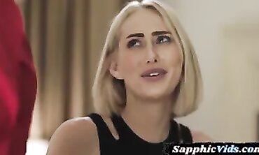 Brandi Love: Platinum Blonde MILF Lesbian Scissoring & Face-Sitting