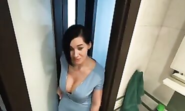 Bored Stepson Finds Comfort With His Busty MILF Stepmom During Lockdown