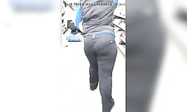 Busty African MILF Keeps Squatting
