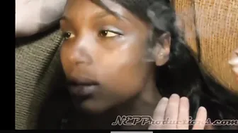 Ebony Beauty Bombshell Gets Creampie