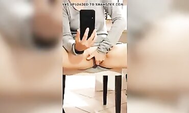 SabinaAgos Relaxes with a Private Office Pee