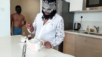 Sheron Gives Don a Rough Morning Blowjob