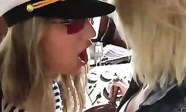 Lenny Powers & Partner Enjoy Lesbian Sex Toy Fun On The Boat