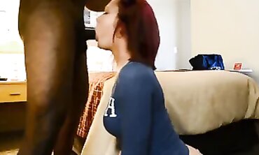Crimson Haired broads with BIG BLACK COCK