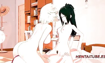 Boku no Hero 3D: Inko, Mitsuki & Todoroki Threesome