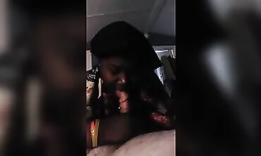 POV Interracial Blowjob with Amateur Slut