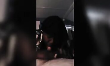 POV Interracial Blowjob with Amateur Slut