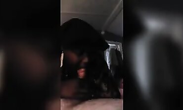 POV Interracial Blowjob with Amateur Slut