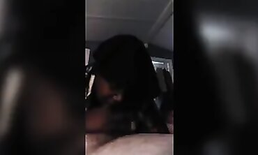 POV Interracial Blowjob with Amateur Slut