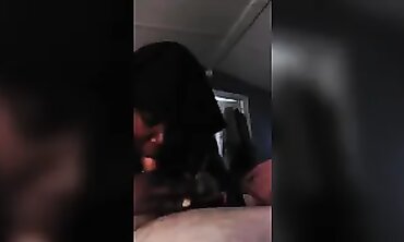 POV Interracial Blowjob with Amateur Slut