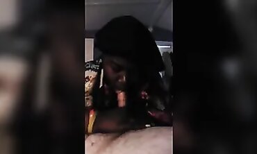 POV Interracial Blowjob with Amateur Slut