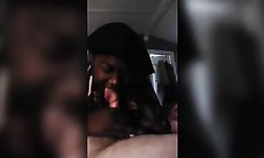 POV Interracial Blowjob with Amateur Slut