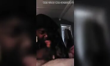 POV Interracial Blowjob with Amateur Slut
