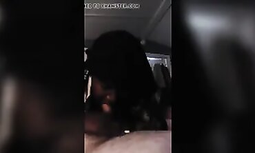 POV Interracial Blowjob with Amateur Slut
