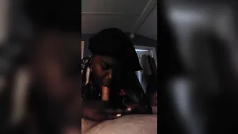 POV Interracial Blowjob with Amateur Slut