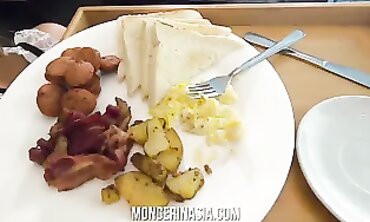 Lean Asian Maid Morning Creampie