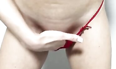Eva Kruk Masturbates in Red Lingerie