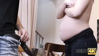 Pregnant Redhead MILF Pays Off Debt With Sex