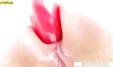 Ash-Blonde Cutie Luving Enjoys Solo Anal Play