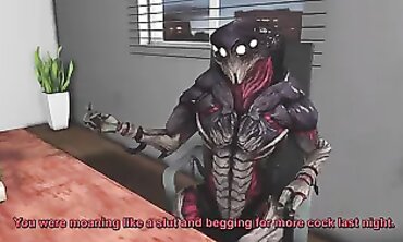 Samus Aran Gets a Creampie Gangbang During Her Psychiatrist Visit