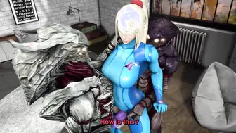 Samus Aran Gets a Creampie Gangbang During Her Psychiatrist Visit