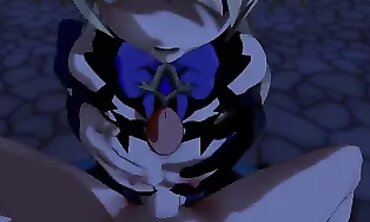 Fischl Genshin Impact 3D Anime Outdoor Blowjob Creampie