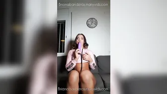 Fit Brunette Briana Banderas Plays With Her Toys