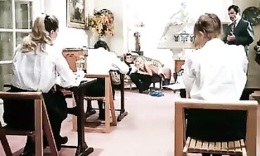 Brigitte Lahaie's 4K Upscaled Classroom Fuckfest Lessons