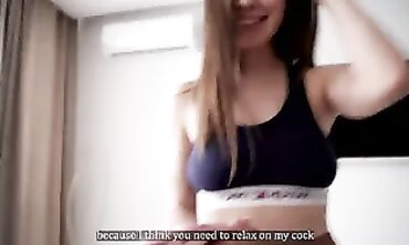 POV Amateur Hardcore Sex While Boyfriend Waits at Cafe