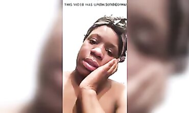 Amateur Black Cumshot in the Hood