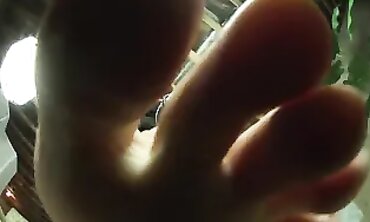 POV Milf Foot Fetish With Socks And Slides