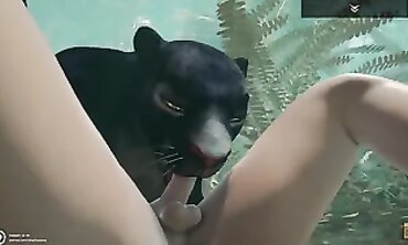 African Panther Anal Hunt With Big Tits And Ass
