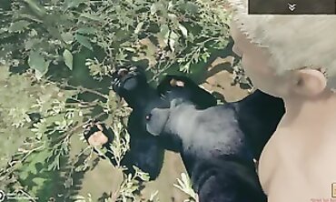 African Panther Anal Hunt With Big Tits And Ass