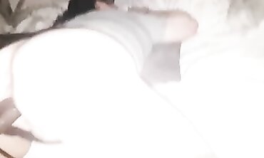 Bareback Interracial Doggy Style with a Big African Dick