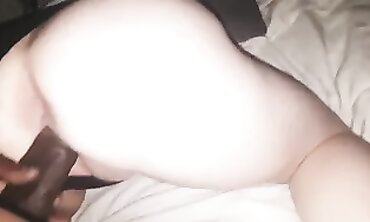 Bareback Interracial Doggy Style with a Big African Dick