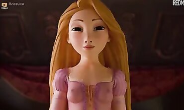 Rapunzel Loves Riding in Cowgirl Style