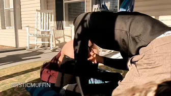 Amateur Neighbors Get It On On The Front Porch