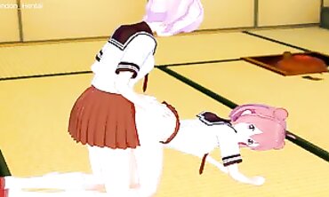 Futanari Yuri: Akari Akaza's Erotic Cosplay Adventure