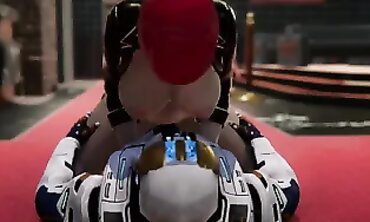 Cyberpunk Redhead Mech Girl Anal