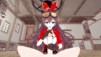 Genshin Impact POV: Amber's Romantic Handjob and Cowgirl Ride